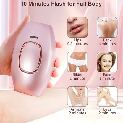 IPL Laser Hair Removal Device | Permanent Hair Reduction Epilator | Painless Body Hair Remover